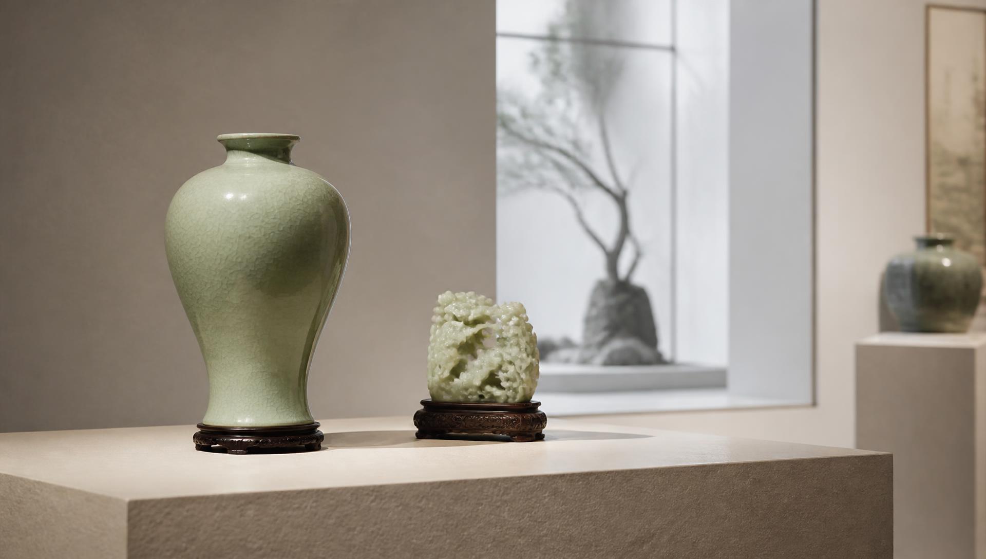Royale gallery display of imperial Chinese antiques